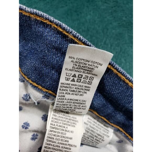 Lucky Brand Jeans Size 8 Womens Blue Stretch Pants Mid Rise Sweet N Straight - Picture 4 of 13